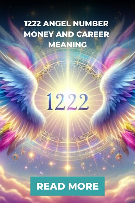 "1222 angel number with rainbow-colored wings and a glowing background" Angel Number 1222 Meaning, 1222 Angel Number Meaning, 1222 Angel Number, Number Sequence, Signs From The Universe, Angel Number Meanings, Divine Timing, Positive Changes, Number Meanings