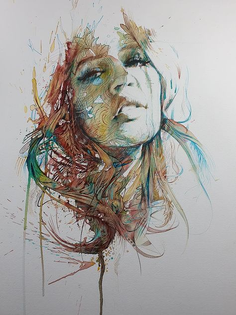 Carne Griffiths, Expressive Portraits, Grafic Art, A Level Art, Painting Lessons, Watercolor Portraits, Professional Artist, Watercolor And Ink, Portrait Drawing