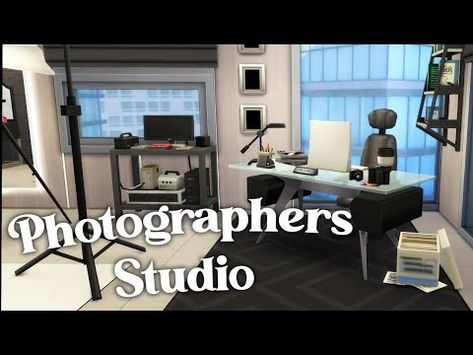 Photographers STUDIO | The Sims 4 Speedbuild - YouTube Camera Sims 4, Bright Sessions, Photographers Studio, The Bright Sessions, Studio Build, The Big City, Video Studio, Photographic Studio, Sims 4 Cc Finds