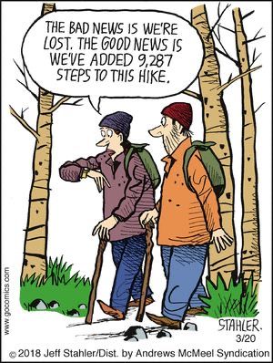 Stahler Cartoons, Hiking Humor, Camping Cartoon, Friday Funny, Satirical Illustrations, Tech Humor, Hiking Quotes, Nordic Walking, Cartoon Memes