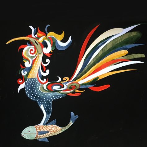 Sarimanok #Philippines Okir Design Philippines Drawing, Filipino Art, Philippine Art, Blue Color Schemes, Anime Couples Drawings, Presentation Design, 16 9, Art Forms, Philippines