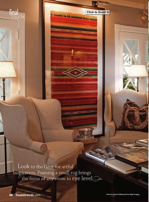 Framed Rug, Frame By Frame, Wall Hanging Designs, Ethnic Home Decor, Rug Wall Hanging, Southwest Decor, Wall Rug, Wall Frames, House Interior Decor