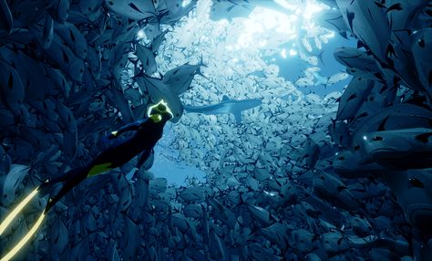 Abzu Game, Relaxing Game, Giant Squid, Game Wallpaper, Aquatic Ecosystem, Video Game Development, 카드 디자인, Titanfall, Epic Games