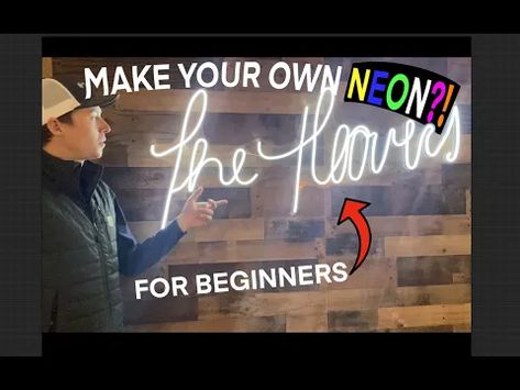 How to Make a DIY LED Neon Sign - LEDYi Lighting Diy Led Sign, Diy Neon Sign, Led Lighting Diy, Light Words, Diy Led, Diy Monogram, Neon Words, Wall Writing, Neon Flex