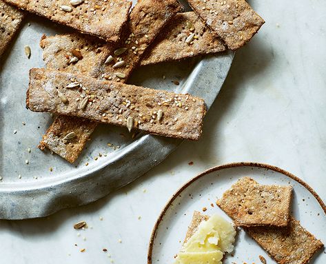 Explore "the Swedish art of eating harmoniously" with a stunning new cookbook and a simple recipe for rye crispbread from its pages... Boating Appetizers, Rye Crispbread Recipe, Swedish Picnic, Rye Crisps, Lavash Crackers, Rye Crackers, Body Temple, Savory Baking, Toasted Crostini