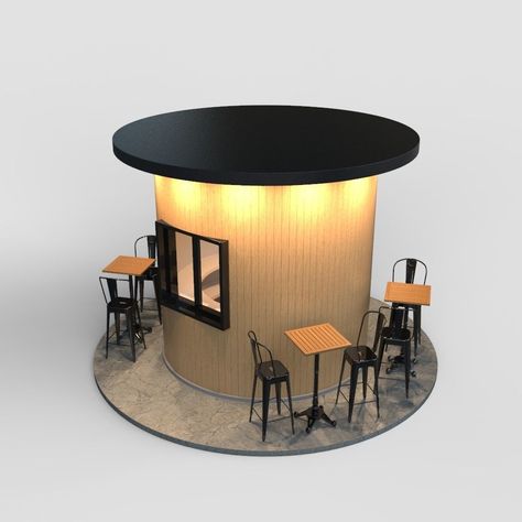 Kiosk Cafe Design, Coffee Booth Design, Small Kiosk Design, Coffee Stand Ideas, Booth Design Food, Mini Coffee Shop, Cafe Booth, Coffee Booth, Street Food Design