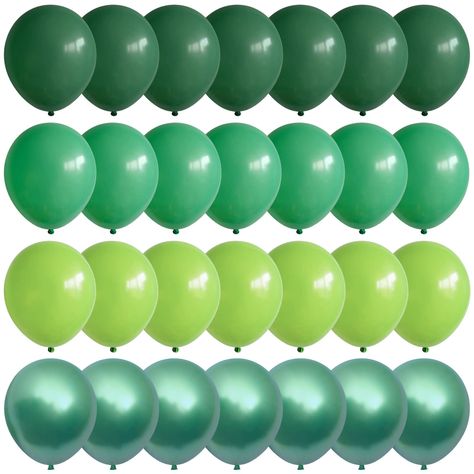 PRICES MAY VARY. Assorted Green Balloon: Dark Green Balloons x 20pcs, Jungle Green Balloons x 20pcs, Lime Green Balloons x 20pcs, Metallic Green Balloons x 10pcs Versatile: Adds a perfect touch to woodland baby shower decorations, jungle safari party decorations, hunter green party decorations, dinosaur birthday party supplies Easy to Decor: Create a balloon garland with these big "wow" factor, throw a wonderful photo backdrop or make a balloon table centerpiece Easy to Inflate: These forest gre Jungle Safari Party Decorations, Balloon Table Centerpieces, Safari Party Decorations, Backyard Graduation Party, Green Balloons, Woodland Baby Shower Decorations, Jungle Theme Parties, Jungle Theme Birthday, Jungle Safari Party