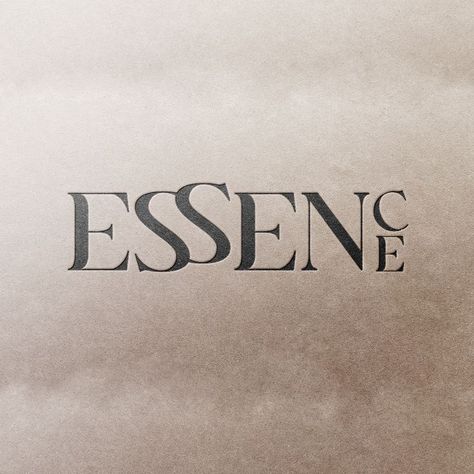 ESSENCE Logo Design by Sightless Design Corporate Minimalist, Studio Building, Web Graphic Design, Bottle Packaging, Vintage Typography, Beauty Logo, Web Designer, Beauty Store, Vintage Elegant