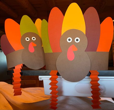 Turkey hats grandbabies ages 7 & 10 made out of cardstock!🦃 Diy Turkey Hat, Kidsgiving Ideas, Turkey Hat Craft, Thanksgiving School Party, Turkey Hats, Boy Craft, Thanksgiving Art Projects, Hand Turkey, Turkey Costume