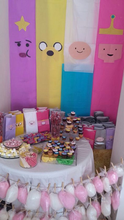 Adventure Time Drinking Game, Adventure Time Birthday Decorations, Adventure Time Decorations Party, Cartoon Network Party Decorations, Adventure Time Birthday Party Theme, Cartoon Network Birthday Party, Adventure Time Birthday Party Ideas, Adventure Time Decorations, Adventure Time Theme Party