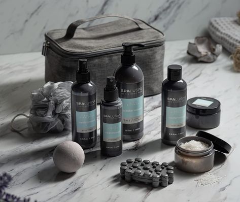 10 Deluxe Bath Essentials for Men in ONE Travel Toiletry Bag – Enjoy an entire 10-piece men self-care kit, compactly nestled in a stylish bath spa set bag – effortlessly tuckable in a suitcase, weekend holdall duffle bag, or gym bag. Unleash the power of sheer skin hydration. With our signature paraben-free men’s toiletries gift set, you’ll feel invigoratingly clean, cool & moisturized anytime, anywhere. #amazonaffiliatelink Men’s Toiletries, Gift Basket For Men, Luxury Home Spa, Basket For Men, Cedarwood Soap, Men Bathroom, Hydrating Body Lotion, Essentials For Men, Baskets For Men