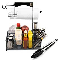 Check this out! Camping Griddle, Grill Stand, Condiment Caddy, Grilling Utensils, Utensil Caddy, Camper Organization, Hosting Dinner, Barbecue Tools, Utensil Organization