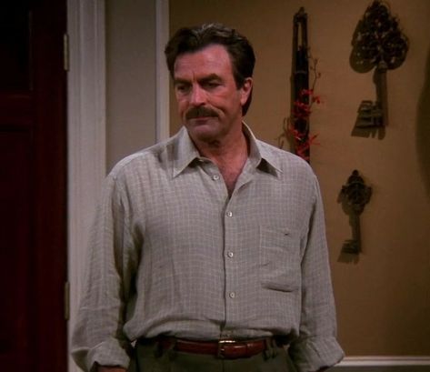 Tom Selleck Outfit, Richard From Friends, Richard Burke Friends, Tom Selleck 90s, Tom Selleck Style, Richard Friends, Tom Selleck Friends, Richard Burke, Star Tom