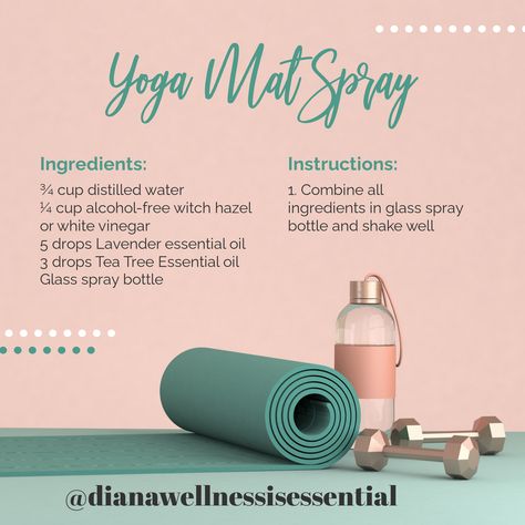 How To Clean Yoga Mat Diy, Yoga Mat Cleaner Essential Oils, How To Clean Your Yoga Mat, Clean Yoga Mat Diy, Yoga Mat Essential Oil Spray, Homemade Yoga Mat Cleaner, Yoga Mat Spray Diy, How To Clean Yoga Mat, Yoga Mat Spray Essential Oils