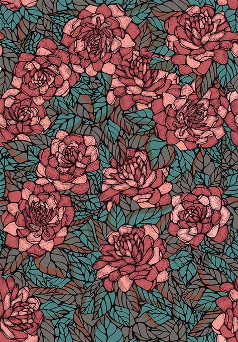 Rosa Marín Ribas Flowers Pattern Design, Flowers Pattern, We Heart It, Pattern Design, Floral Pattern, Roses, Lost, Flowers, Floral