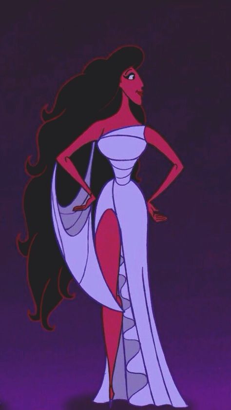 Melpomene, the Muse of tragedy. She is my most favorite Muse out of the five. Hercules Costume, Hercules Muses, Hercules 1997, Hercules Disney, Disney Hercules, Disney Art Drawings, The Muse, Disney Aesthetic, Black Cartoon