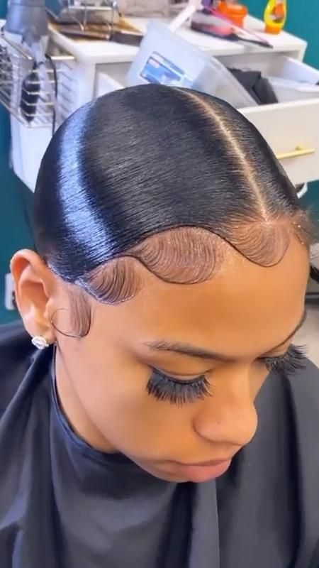 Packing Gel, Sleek Braided Ponytail, Front Lace Wigs, Hair Front, Slicked Back Ponytail, High Ponytail Hairstyles, Natural Hair Bun Styles, Sleek Ponytail Hairstyles, Edges Hair