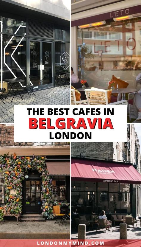 Looking for a caffeine fix while out exploring London? Here's a list of the best cafes and coffee shops in Belgravia, London, ranked by popularity and reviews. Belgravia London, London Trip, West London, Coffee Shops, Charms, London, Coffee