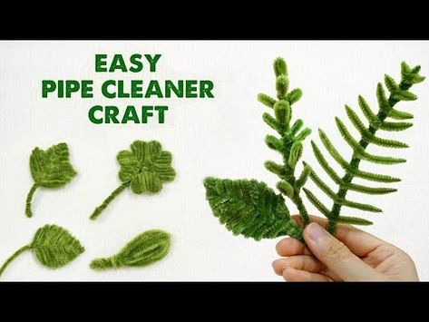 8 Types of Leaves from Pipe Cleaner | How to make Pipe Cleaner Leaf | Easy Pipe Cleaner Craft - YouTube Pipe Cleaner Leaves, Types Of Leaves, Pipe Cleaner Crafts, Leaf Crafts, Pipe Cleaners, Small Leaf, Pipe Cleaner, Flowers