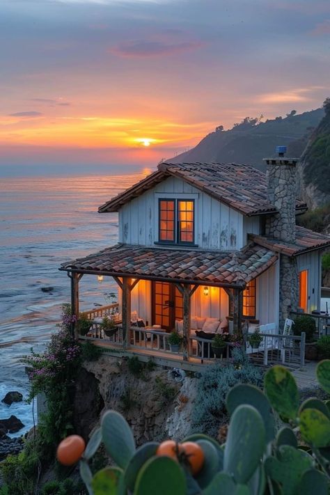 Houses By The Sea, Ocean Cliff, Santo Domingo Dominican Republic, Beach Bungalow, House By The Sea, Beach Bungalows, Cabins And Cottages, There's No Place Like Home, Beautiful Places To Travel