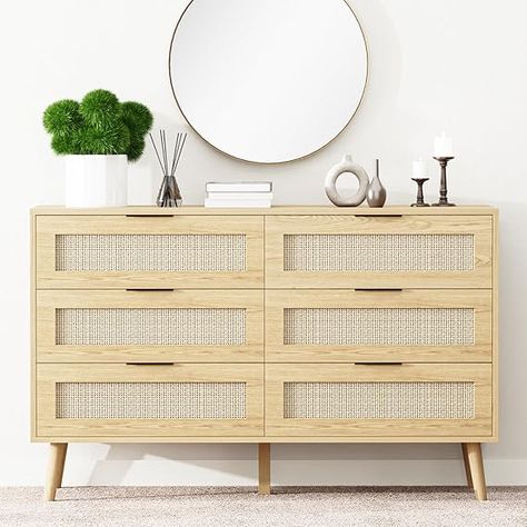 Natural Rattan Dresser for Bedroom with 6 Drawer, Wood Dressers & chests of Drawers with Black Handles, Modern Storage Boho Drawers for Entryway, Closet, Hallway (1, Natural)

#homedesign #homedecor #housedesign #housedecor #room #roomdecor #roomdesign #interior #design #home #house #furniture #decor #bedroom #kitchen #livingroom Boho Dresser, Rattan Bedroom, Rattan Dresser, Closet Living Room, 12 Drawer Dresser, Organizing Clothes, Storage Dresser, Rattan Design, Drawers Bedroom