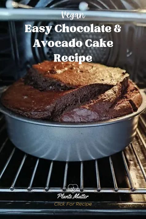 Looking for the best vegan dessert? Try this easy, moist chocolate and avocado cake recipe! This simple cake is perfect for any occasion. It's a delicious and guilt-free treat that everyone will love! Find the full recipe on Plantz Matter!

Ingredients:

Self-raising flour
Natural cacao (or cocoa) powder
Sugar
Salt (optional)
Ripe avocado, mashed
Unsweetened apple sauce
Vanilla extract
Water or plant-based milk (like oat)
Apple cider vinegar Avocado Cake Recipe, Avocado Chocolate Cake, Chocolate Avocado Cake, Avocado Cake, Best Vegan Desserts, Chocolate Avocado, Plant Based Recipes Easy, Apple Sauce Recipes, Single Serve Desserts