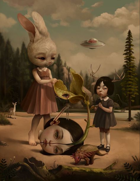 Roby Dwi Antono Roby Dwi Antono, Surealism Art, Arte Peculiar, Mark Ryden, Bizarre Art, رعب نفسي, Surrealism Art, Surrealism Painting, Lowbrow Art