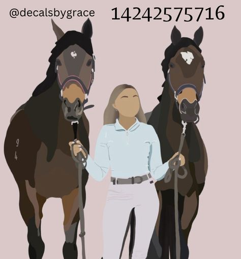 Horse And Rider Drawing, Rider Drawing, Illustration Horse, Horse Animation, Line Illustrations, Horse Art Drawing, Bloxburg Decals Codes Aesthetic, Preppy Decal, Pic Code