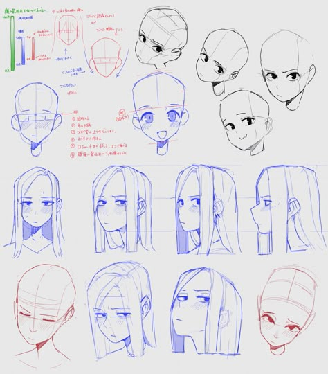 Human Anatomy Art, Drawing Expressions, 캐릭터 드로잉, Art Help, Figure Drawing Reference, Anime Drawings Tutorials, Anatomy Art, Art Tutorials Drawing, How To Draw Hair