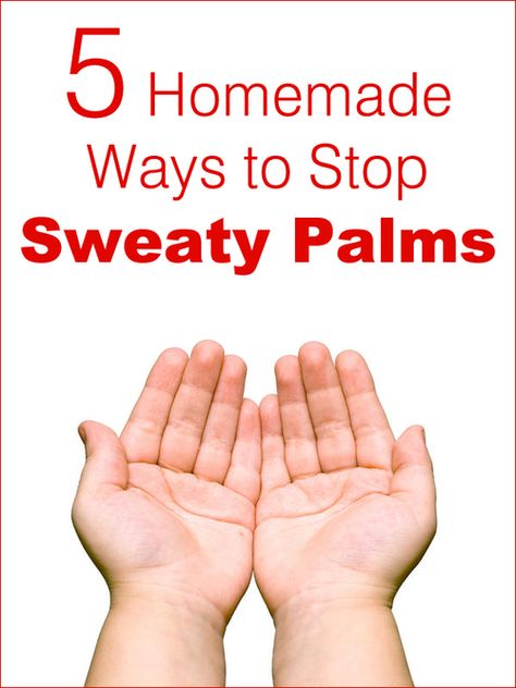 5 Homemade Ways to Stop Sweaty Palms | 5WaysTo.net #beauty Sweating Remedies, Varicose Vein Removal, Sweaty Palms, Vein Removal, Yoga Information, Stop Sweating, Sweaty Hands, Newborn Schedule, Only Aesthetic