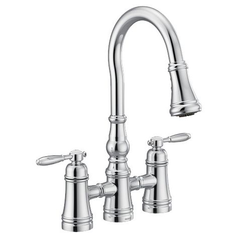 Moen | Bathroom & Kitchen Faucets, Shower Heads, Accessories & More Bridge Kitchen Faucet, Chrome Kitchen Faucet, Pull Out Faucet, Water Delivery, Fast Cleaning, Power Clean, Bath Faucet, Kitchen Faucets, Quick Cleaning