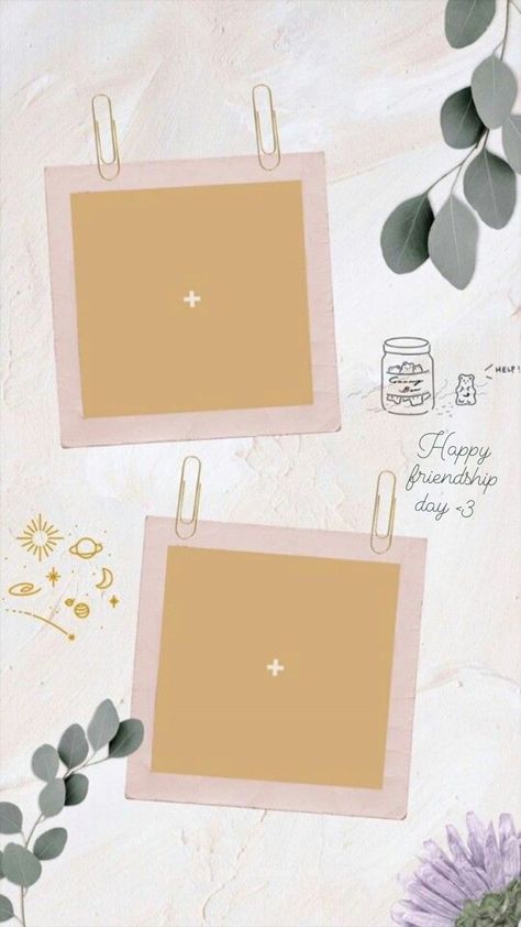 Ideas For Friendship Day, Friendship Day Special, Polaroid Picture Frame, Ig Story Ideas, Notepaper, Birthday Collage, Instagram Photo Frame, Paper Background Design, Birthday Post Instagram