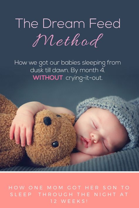 Want to get your baby to sleep through the night without crying it out? Try the dream feed method! via @mayahoodblog 2nd Pregnancy, Sleep Advice, Baby Wise, Newborn Stage, Dream Feed, From Dusk Till Dawn, Cry It Out, Sleep Training Baby, Baby To Sleep