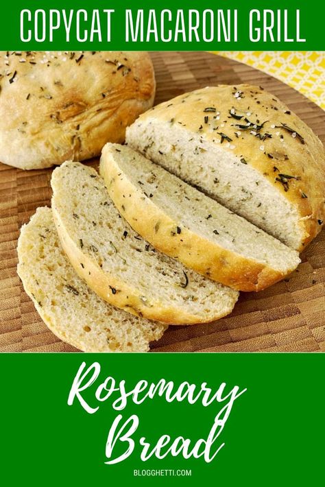 Homemade Rosemary Bread Recipes Easy, Homemade Rosemary Bread Recipes, Rosemary Olive Oil Bread In Bread Maker, Herbed Quick Bread, Bread With Rosemary, Rosemary Loaf Bread, Rosemary Garlic Bread Dutch Oven, Herb Bread Recipe Quick, Copycat Macaroni Grill Rosemary Bread