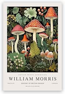 William Morris Prints, William Morris Poster, Mushroom Poster, Textiles Art, Fox Poster, Art Textiles, William Morris Art, Mushroom Print, Bird Art Print