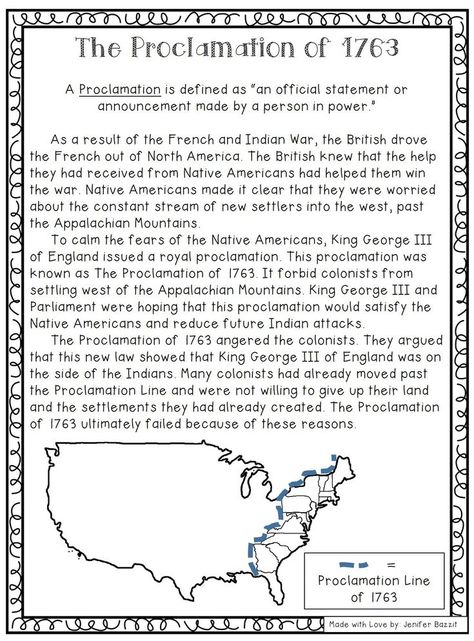 Proclamation of 1763; Road to Revolution; American Revolution activities Road To Revolution, American Revolution Activities, History Homeschool, Teaching Government, Cell Parts, Teacher Motivation, American History Lessons, 4th Grade Social Studies, 5th Grade Social Studies