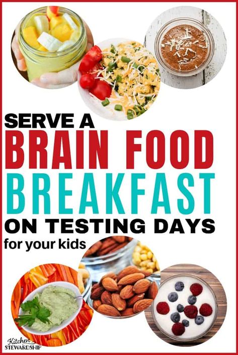 Feed your kids brain power foods to prepare them for tests and exams at school! #cleaneatingrecipes #realfood #healthysnacks Best Breakfast Before A Test, Brain Healthy Foods Recipes, Brain Food For Kids, Testing Encouragement, Brain Foods, Good Brain Food, Brain Healthy Foods, Brain Boosting Foods, Kids Healthy