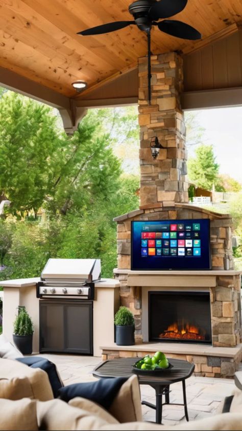 How to Mount a TV in Your Gazebo for Outdoor Entertainment Tv In Gazebo, Gazebo With Tv, Tv Mount Ideas, Tv Mounting, Outdoor Theater, Tv Mount, Outdoor Entertainment, Mounted Tv, Dream Decor