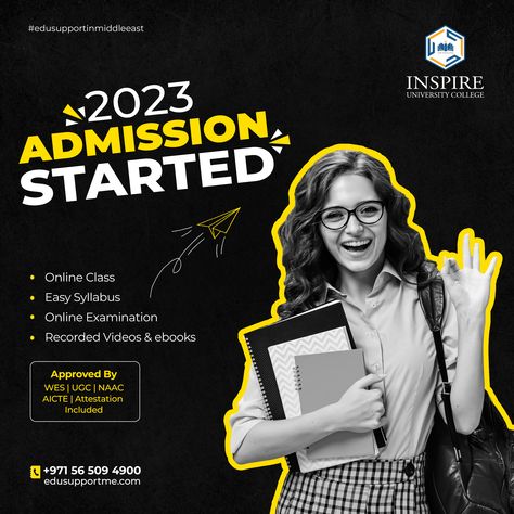 Achieve your dreams with an online degree from Central State Universities! 🌟🎓 Flexible, affordable, and accredited programs. Enroll today! 📚💻 👉Free Career Counselling 🎉 ✅To Apply 🔗 Click the link below to discover more and initiate your application: https://edusupportme.com/ 📞contact us at +971 56 509 4900 #OnlineDegrees #Flexibility #CentralStateUniversities #mba #onlinemba #online #onlinepg #onlinedegree #OnlineLearning #HigherStudies #HigherLearning #HigherEducation Dentist Social Media, College Marketing, Lecture Poster, University Marketing, Hiring Poster, College Ad, Career Counselling, Admissions Poster, App Design Layout