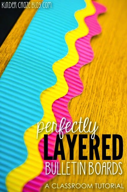 Perfectly Layered Bulletin Board Borders: A Tutorial - Kinder Craze Bulletin Board Hacks, Flamingo Classroom, Boarders For Bulletin Boards, Tropical Classroom, Bulletin Borders, Classroom Bulletin Board, Church Bulletin Boards, Bulletin Board Borders, Notice Board