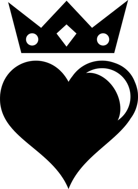 Heart with Crown; Queen of Heats icon Hearts Stencil, Heart With Crown, Crown Queen, Heart Stencil, Heart Crown, Crown Logo, Stencil Templates, Heart Logo, Stencil Painting