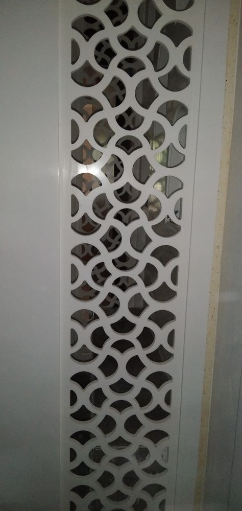 Mandir Side Wall Jali Design, Mandir Side Jali, Elevation Jali Design, Mandir Designs, Jali Design, Side Elevation, Mandir Design, Pooja Room Design, Living Room Partition