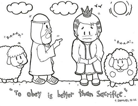 Saul Rejected as King | GRACE in My Life Samuel And Saul Craft, Samuel Anoints Saul Craft, King Asa Bible Craft, Saul Disobeys God Craft, God Rejects Saul As King Craft, King Saul Disobeys God Craft, Saul Disobeys God, King Saul Coloring Page, Samuel Chooses David To Be King Craft