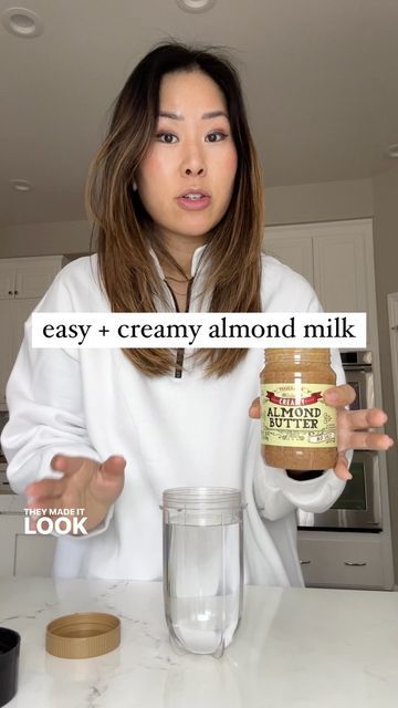 How To Make Almond Milk With Almond Butter, Almond Milk Using Almond Butter, Homemade Almond Milk With Almond Butter, How To Make Almond Milk From Almond Butter, Almond Butter Milk, Almond Milk Recipes With Almond Butter, Almond Butter Milk Recipe, Almond Milk With Almond Butter, Almond Milk From Almond Butter