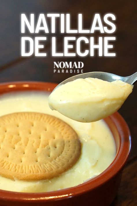 Spanish Custard (Natillas de Leche) Recipe Spanish Magdalena Recipe, Mexican Pudding Recipes, Mexican Sweets Recipes, Natilla Recipe Cuban, Cuban Natilla Recipe, Spanish Dishes Recipes, Natillas Recipe, Mexican Pudding, Cuban Meals