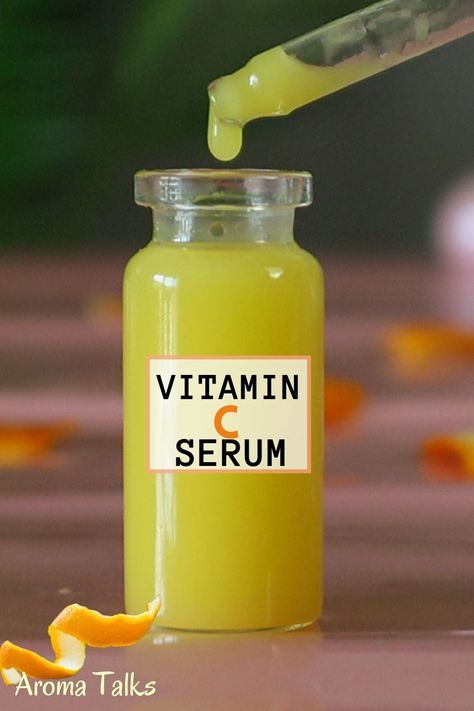 Homemade Vitamin C Serum, Diy Vitamin C Serum, Serum For Glowing Skin, Beauty Treatments Skin Care, Diy Beauty Treatments, Diy Skin Care Recipes, Diy Beauty Products, Skin Care Diy, Skin Care Wrinkles