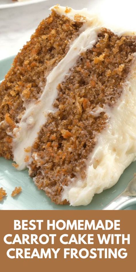 Searching for the best carrot cake recipe? Look no further! This easy carrot cake recipe is homemade, moist, and bursting with flavor. Topped with creamy frosting, it's the perfect dessert for any celebration or family meal. Whether you're new to baking or a pro, this moist carrot cake will deliver delicious results every time. Try it today and enjoy homemade perfection! Extra Moist Carrot Cake Recipe, Carrot Cake Recipe Cream Cheese Frosting, Scratch Carrot Cake Recipe, How To Make A Carrot Cake, Trendy Baking Ideas, Homemade Carrot Cake Recipe Moist, Buttermilk Carrot Cake Recipe, Recipe For Cakes Homemade, Layered Carrot Cake Recipe