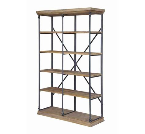 Picture of LaSALLE BOOKCASE Shop Shelving, Crate Bookshelf, Wood Bookshelf, Metal Bookcase, Wood Bookshelves, Industrial Wood, Flex Room, Large Shelves, Wood Bookcase