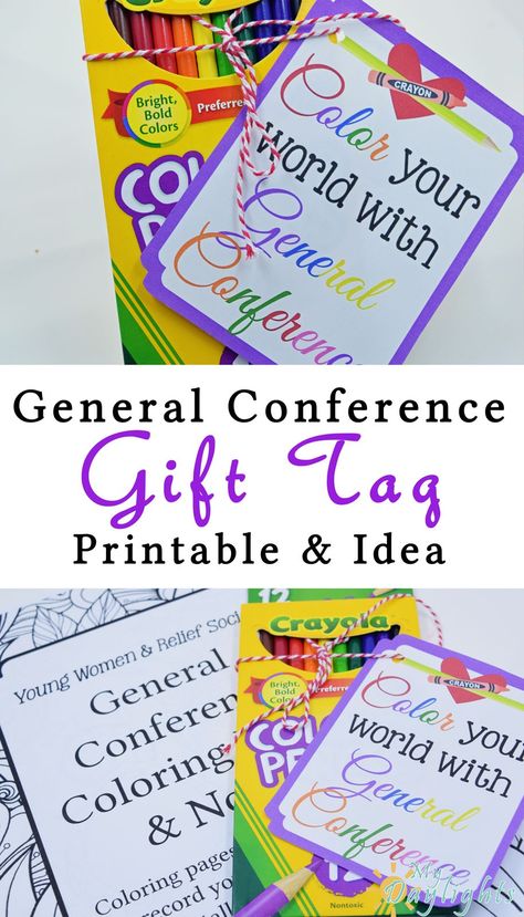 General Conference Young Women, General Conference Printable, Visiting Teaching Gifts, General Conference Activities, Visiting Teaching Handouts, Gifts For Young Women, Lds Conference, Activity Day Girls, Fhe Lessons