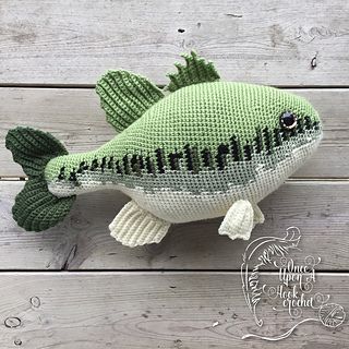 Ravelry: Designs by Victoria Stewart Fish Pillow Pattern, Crochet Fish Patterns, Crochet Sea Creatures, Fish Pillow, Crochet Fish, Bass Fish, Fish Patterns, Crochet Pillow, Crochet Inspo